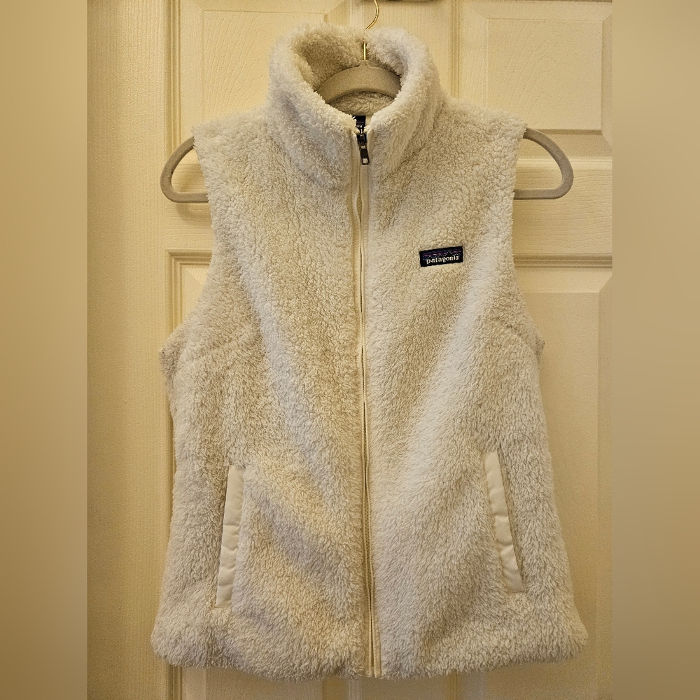 Patagonia, M, White Fleece Vest